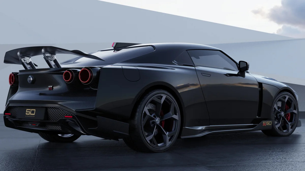 Nissan GT-R50 by Italdesign production rendering Black RR34