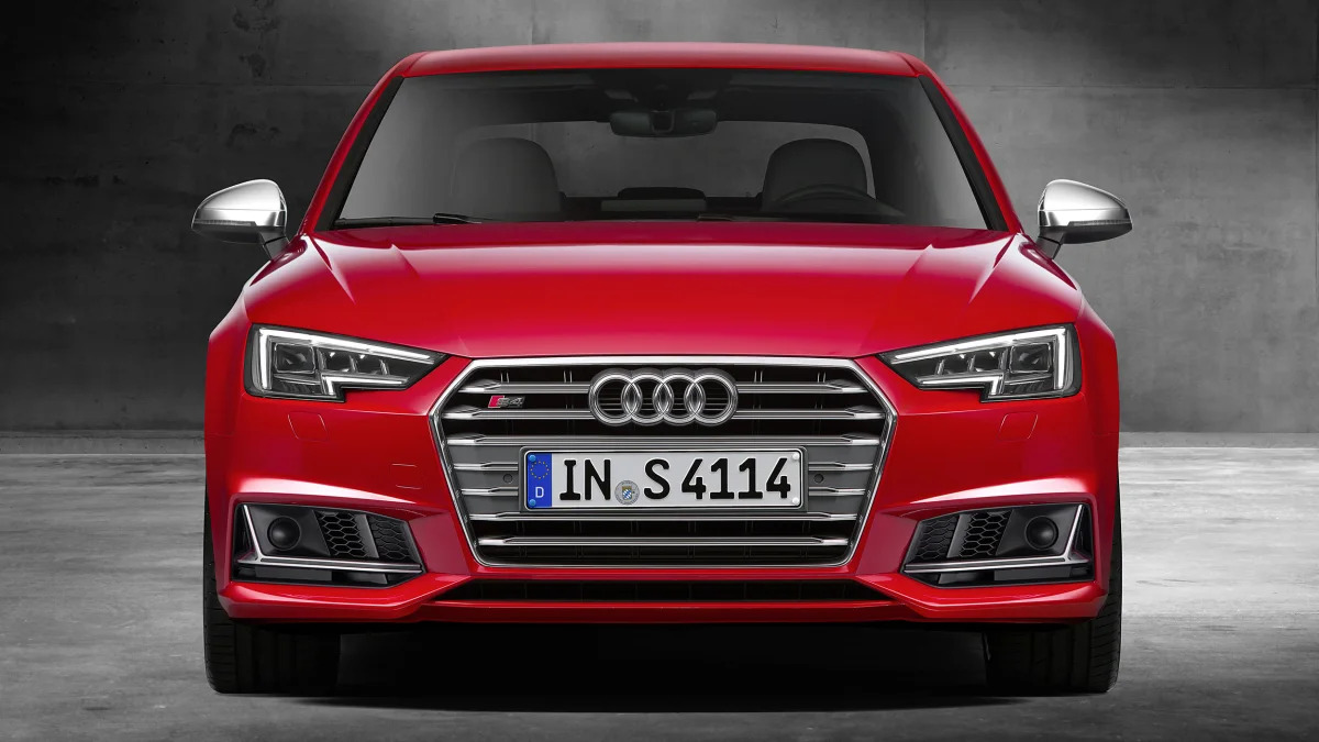 red 2017 audi s4 front close