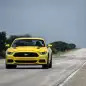 yellow hennessey performance hpe750 mustang reaches 207.9 mph