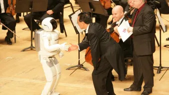 ASIMO conducting orchestra