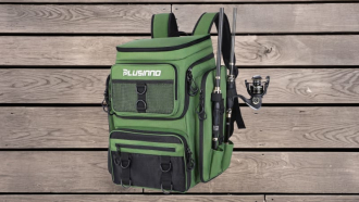 PLUSINNO Fishing Backpack with Rod Holders, 42L Large Water
