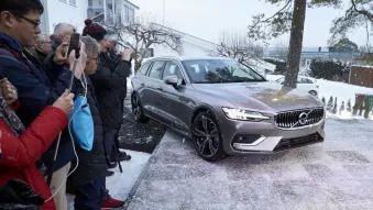 2018 Volvo V60 in snow