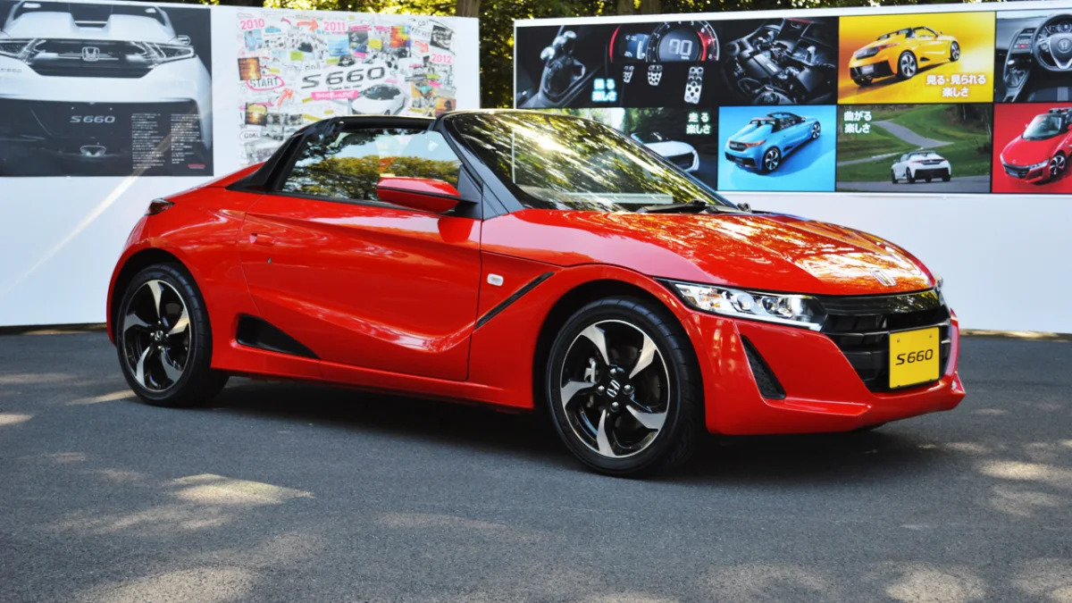 honda s660 red front