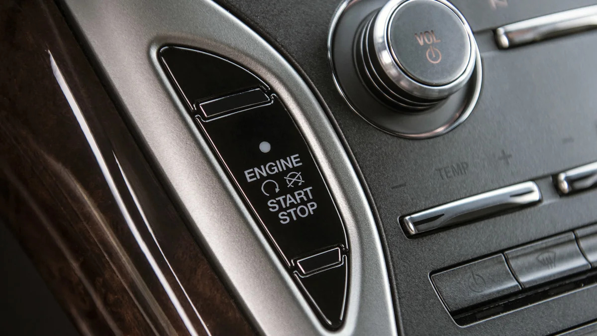 2016 Lincoln MKX start button