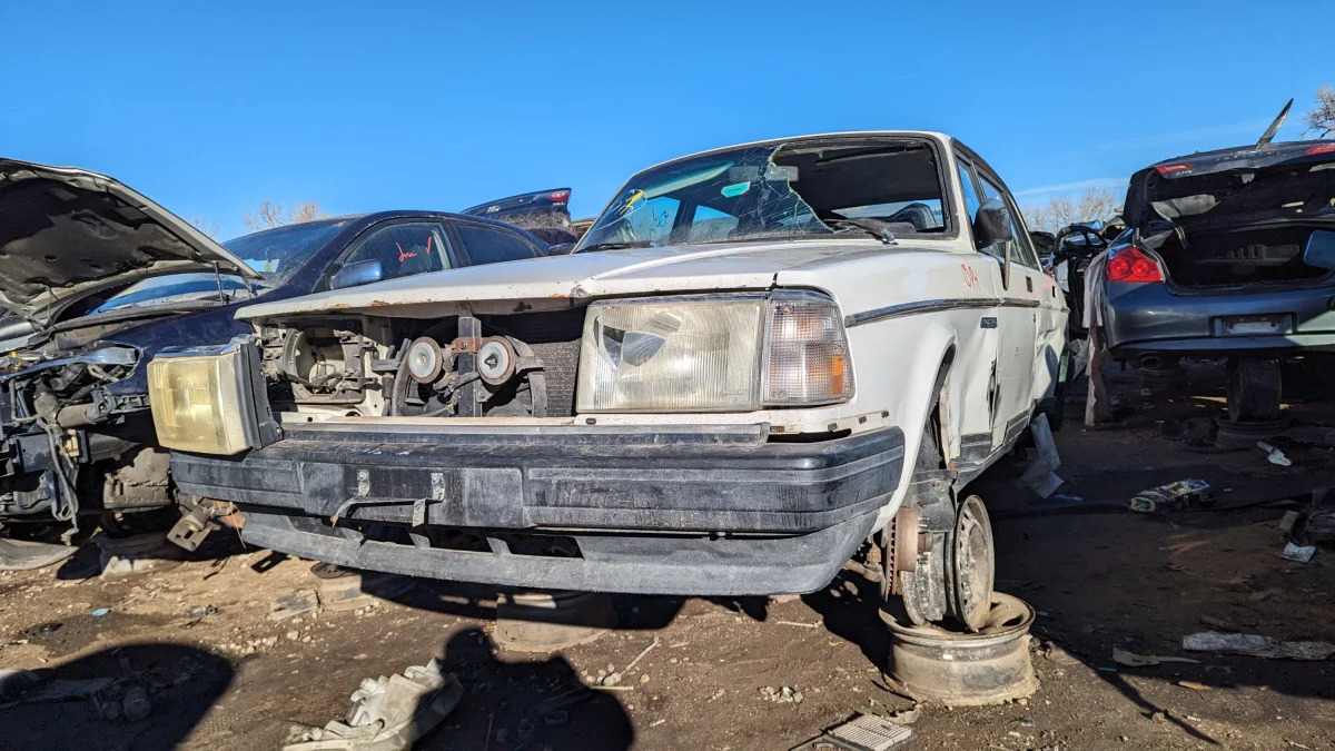 27 - 1993 Volvo 244 in Colorado wrecking yard - photo by Murilee Martin