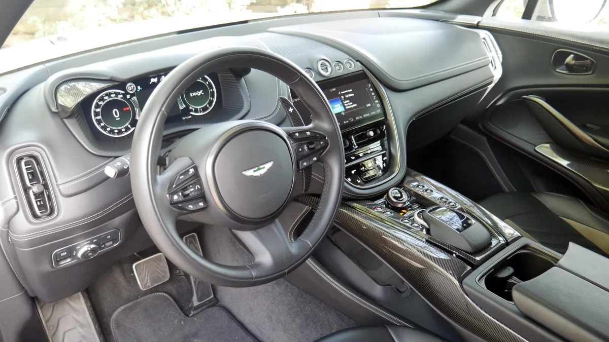 Aston Martin DBX707 interior from driver