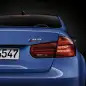 blue 2016 bmw m3 taillight detail stopping