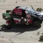 Rallying - Dakar Rally - Stage 1 - Jeddah to Bisha - Jeddah, Saudi Arabia - January 3, 2021 Overdrive Toyota's Yazeed Al Rajhi and Co-Driver Dirk Von Zitzewitz attend to their car during stage 1 REUTERS/Hamad I Mohammed