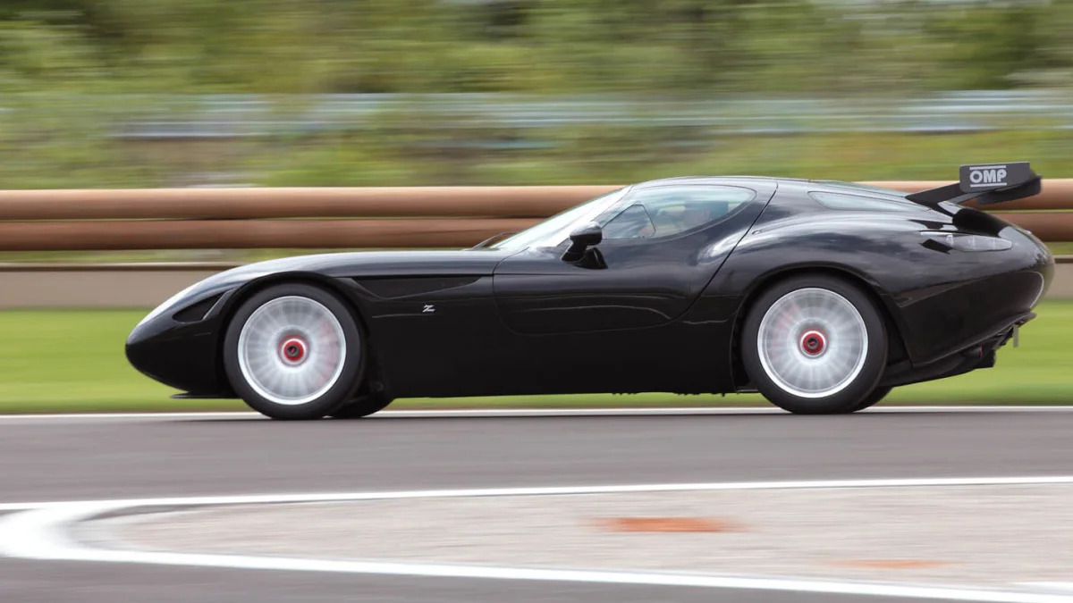 Zagato Mostro Maserati on track side
