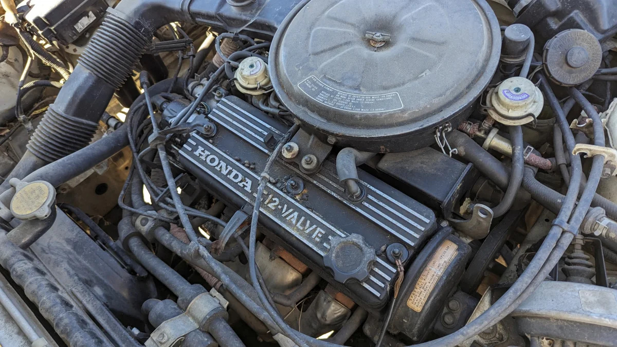 38 -1984 Honda Accord Sedan in Colorado wrecking yard - photo by Murilee Martin
