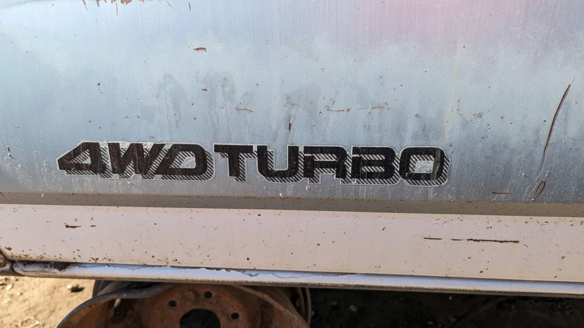 09 - 1985 Subaru XT 4WD Turbo in Colorado junkyard - photo by Murilee Martin