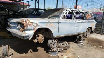 Junked 1962 Corvair 700 Station Wagon