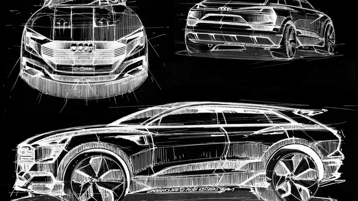 Audi e-tron quattro concept sketches