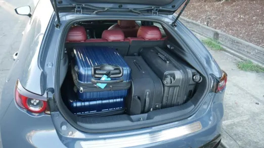 Mazda 3 Luggage Test hatch full