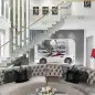 Ferrari in living room.