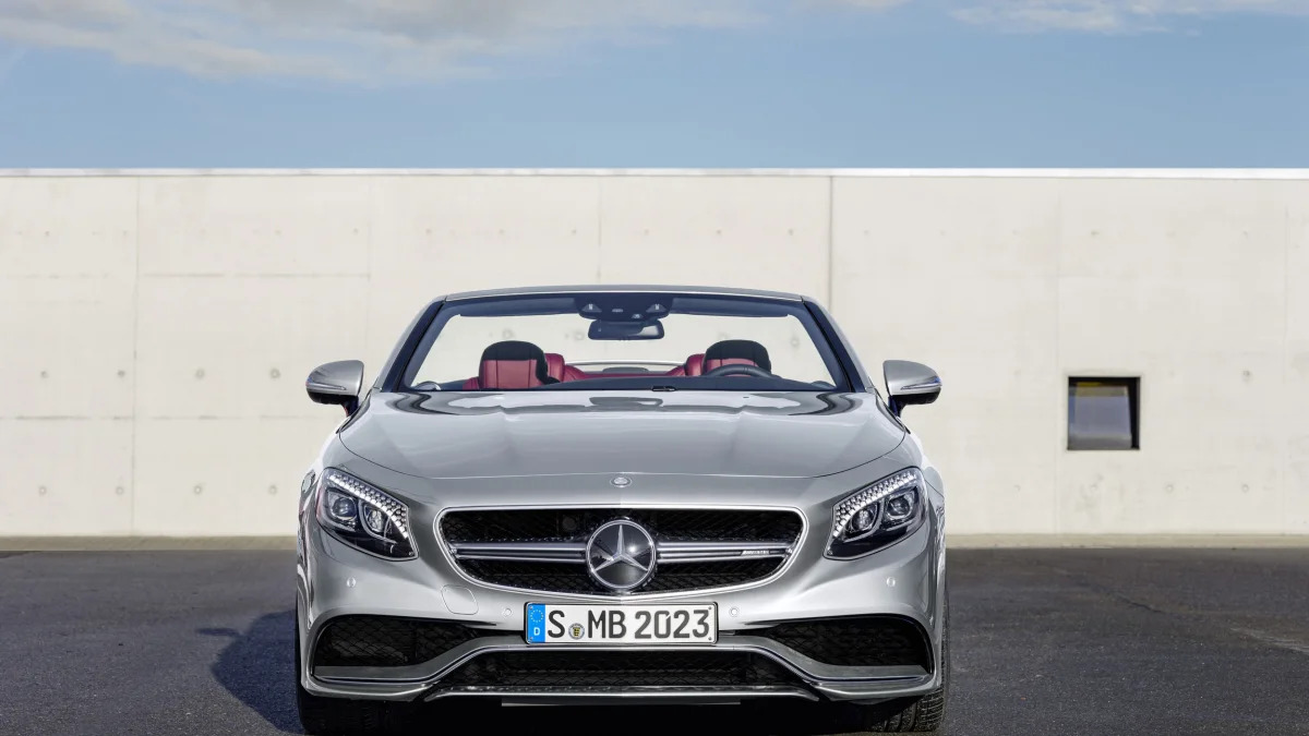 Mercedes-AMG S63 Cabriolet Edition 130 roof down front