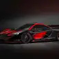 McLaren Special Operations P1 red and black livery front 3/4