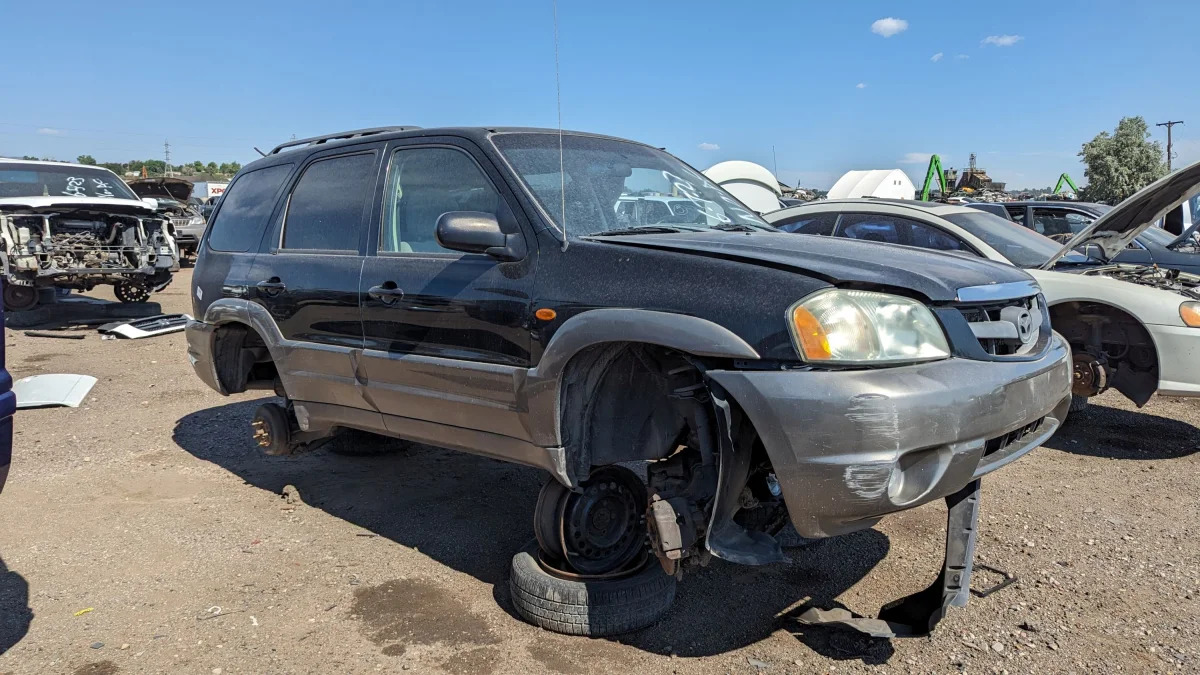 99 - 2004 Mazda Tribute in Colorado junkyard - photo by Murilee Martin
