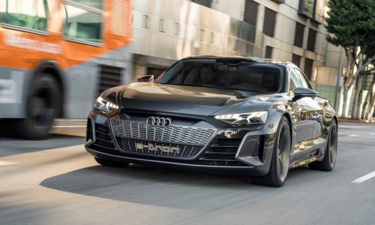 The Audi e-tron GT will get a new face next year, and potentially