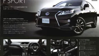 2013 Lexus RX brochure leak