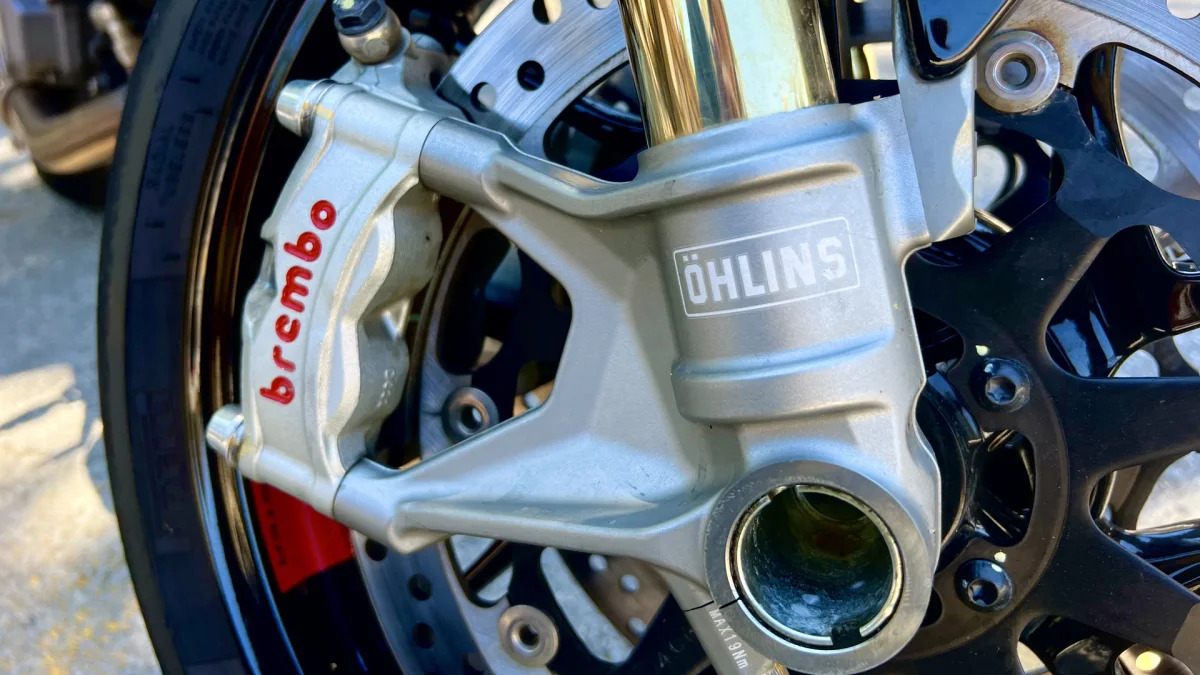Ducati Monster SP damper and brake detail