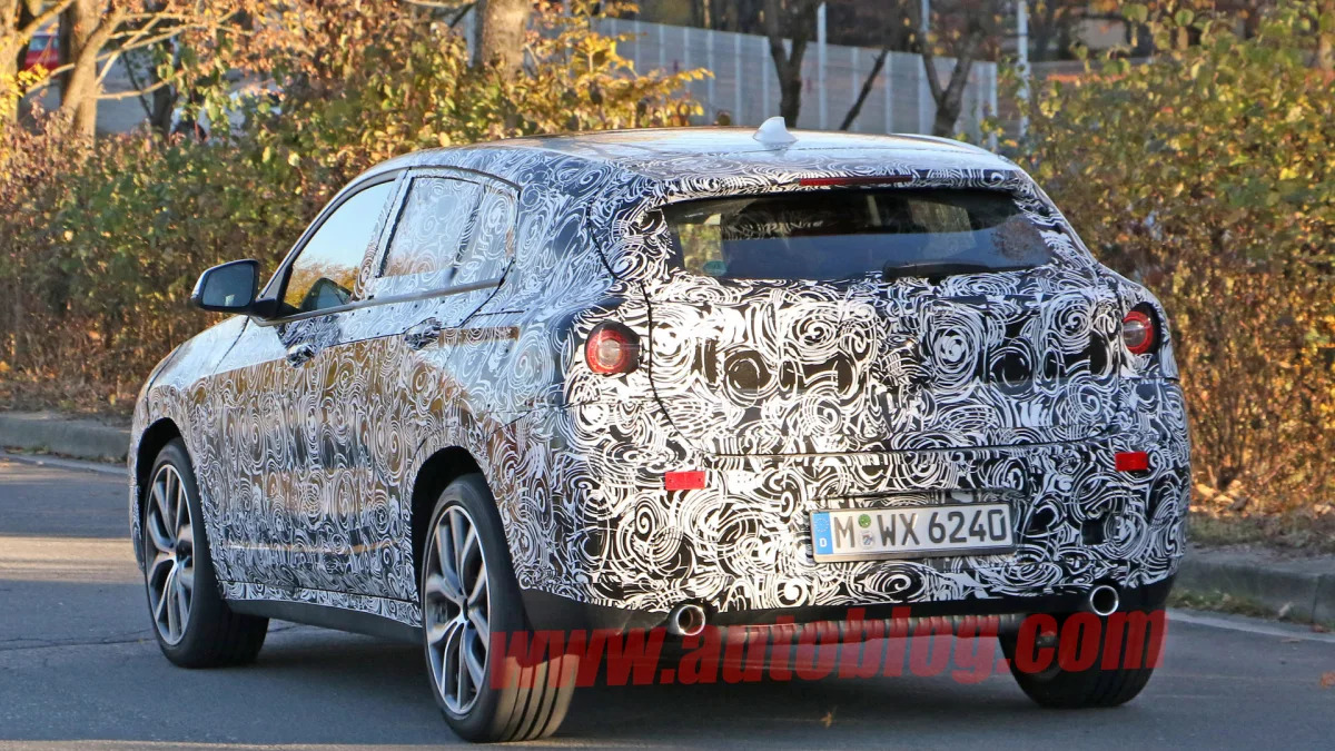 rear taillights camouflage spied bmw x2