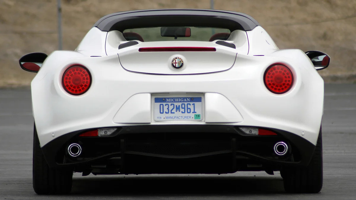 2015 Alfa Romeo 4C Spider rear view