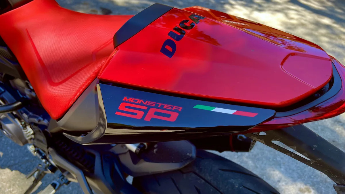 Ducati Monster SP rear badge