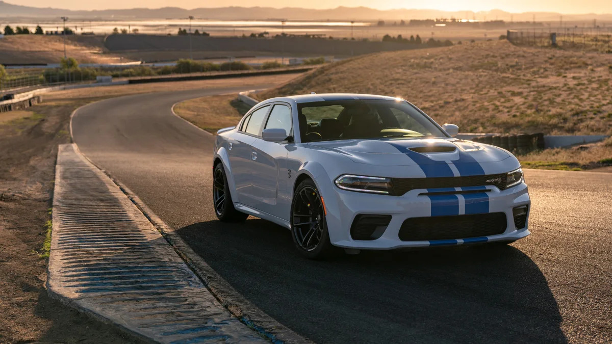 The 2020 Dodge Charger SRT Hellcat Widebody is powered by the pr