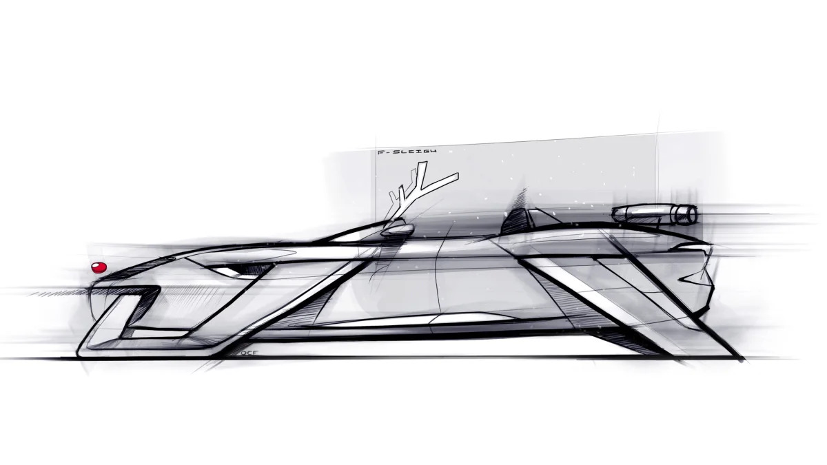 Jaguar F-Sleigh design sketch