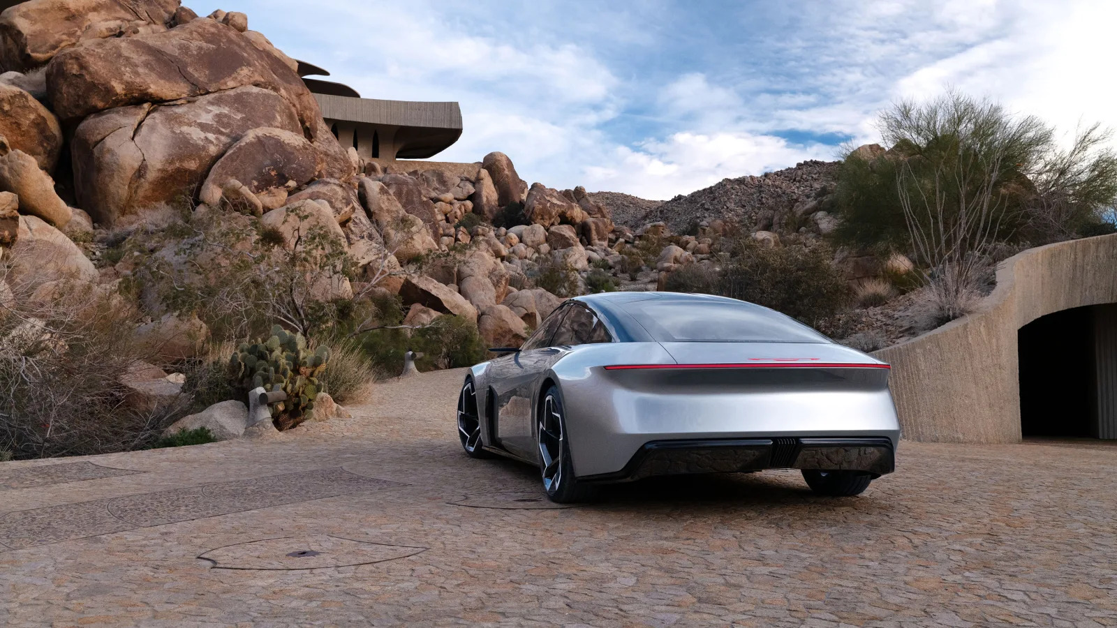 The rear of the Chrysler Halcyon concept also carries its own un