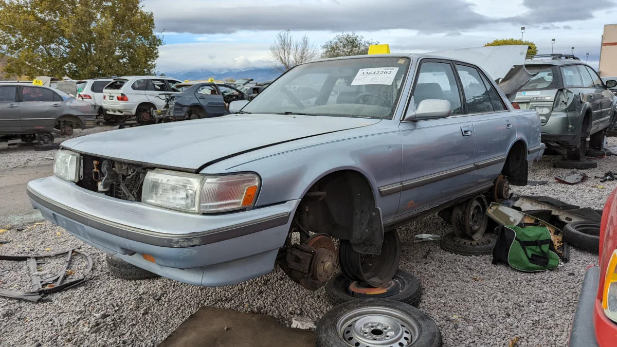 20 - 1991 Toyota Cressida in Nevada junkyard - photo by Murilee Martin