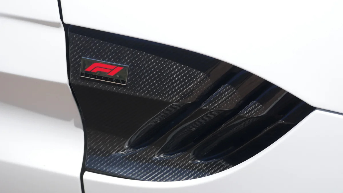 2023 Aston Martin Vantage F1 Edition carbon fiber vents and F1 badge