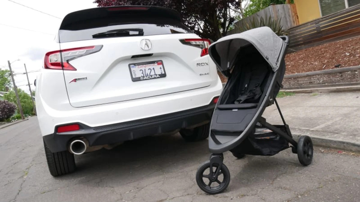 2020 Acura RDX Driveway Test | How does a stroller fit?