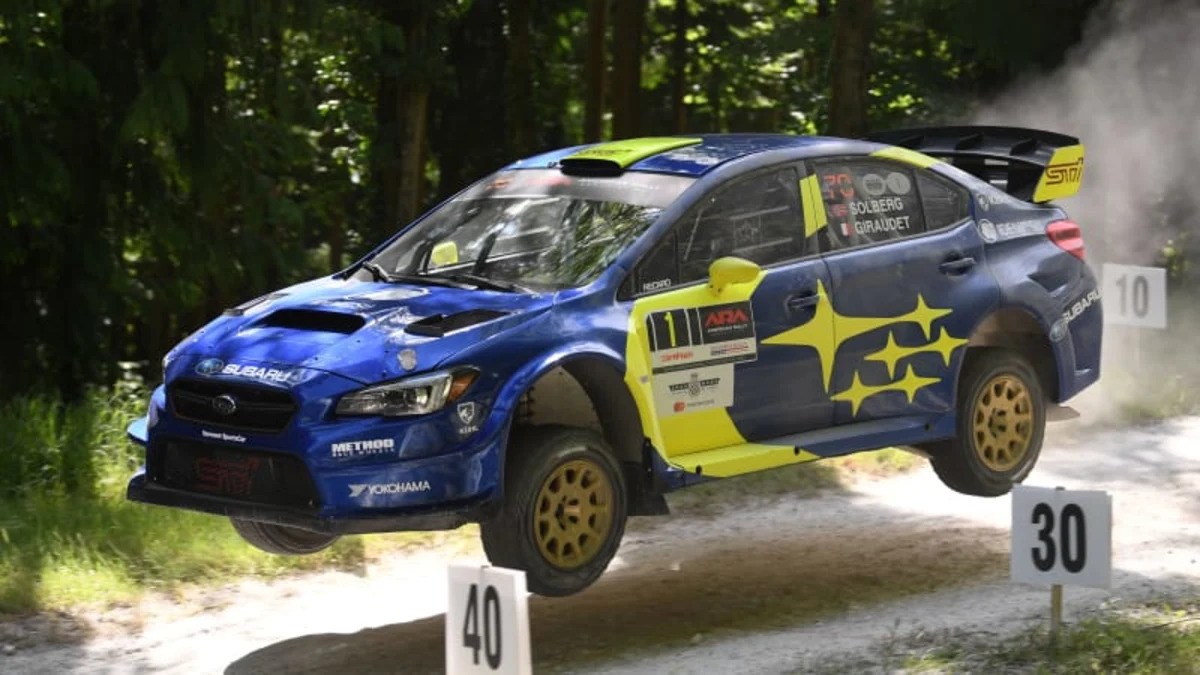 What it’s like to blast up the Goodwood rally stage in a Subaru rally car