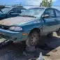 19 - 1997 Ford Aspire in Colorado junkyard - photo by Murilee Martin