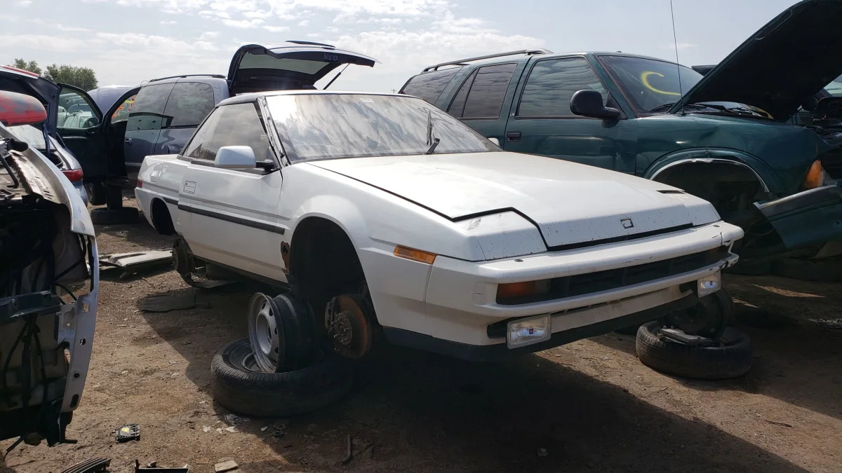 19 - 1989 Subaru XT6 in Colorado junkyard - photo by Murilee Martin