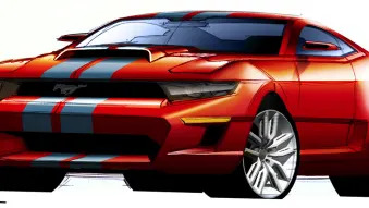 2010 Ford Shelby GT500 design sketches