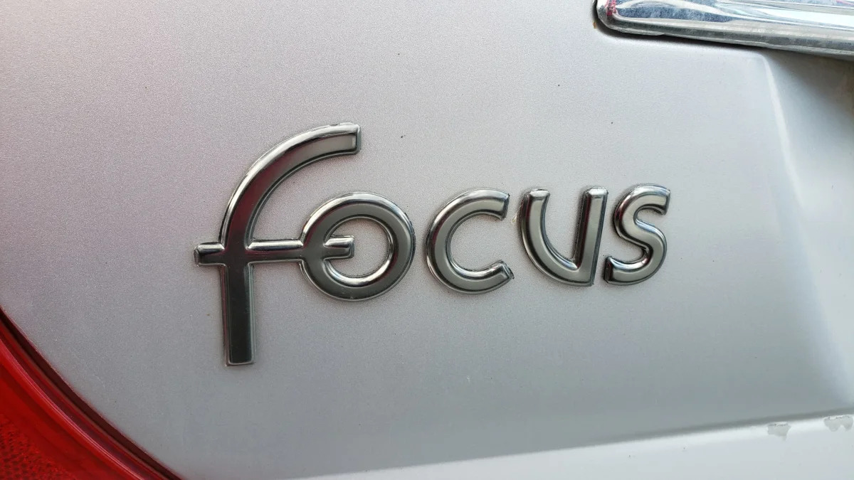 35 - 2002 Ford Focus Mach Edition in California junkyard - photo by Murilee Martin
