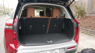 Nissan Pathfinder Luggage Test | How much cargo space behind 3rd