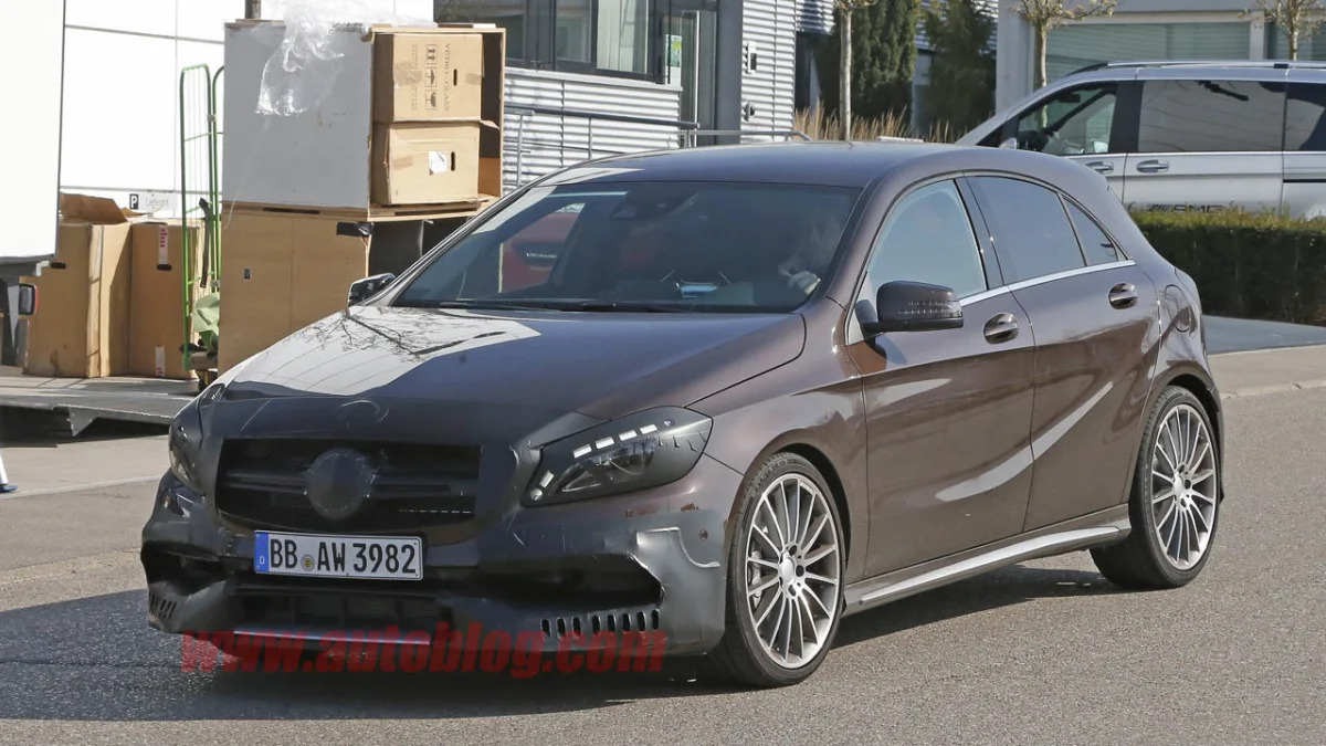 Mercedes-Benz A45 AMG prototype front 3/4