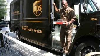 UPS HEV delivery truck