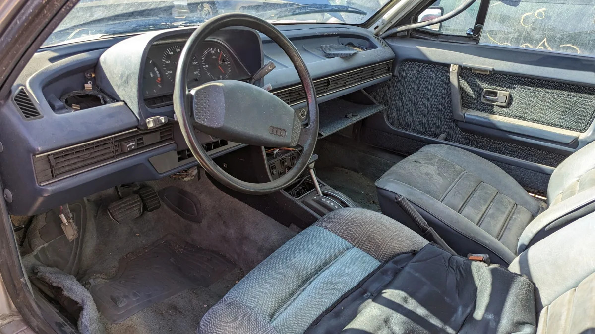 06 - 1980 Audi 5000 in Colorado junkyard - photo by Murilee Martin
