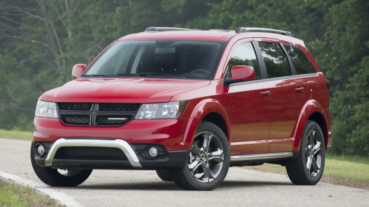 Dodge Journey crossover in red