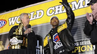 Antron Brown wins NHRA Top Fuel title