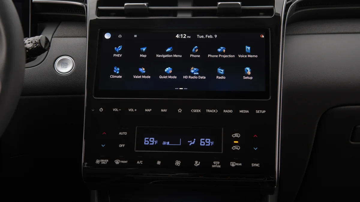 2022 Hyundai Tucson touch-sensitive control upgrade