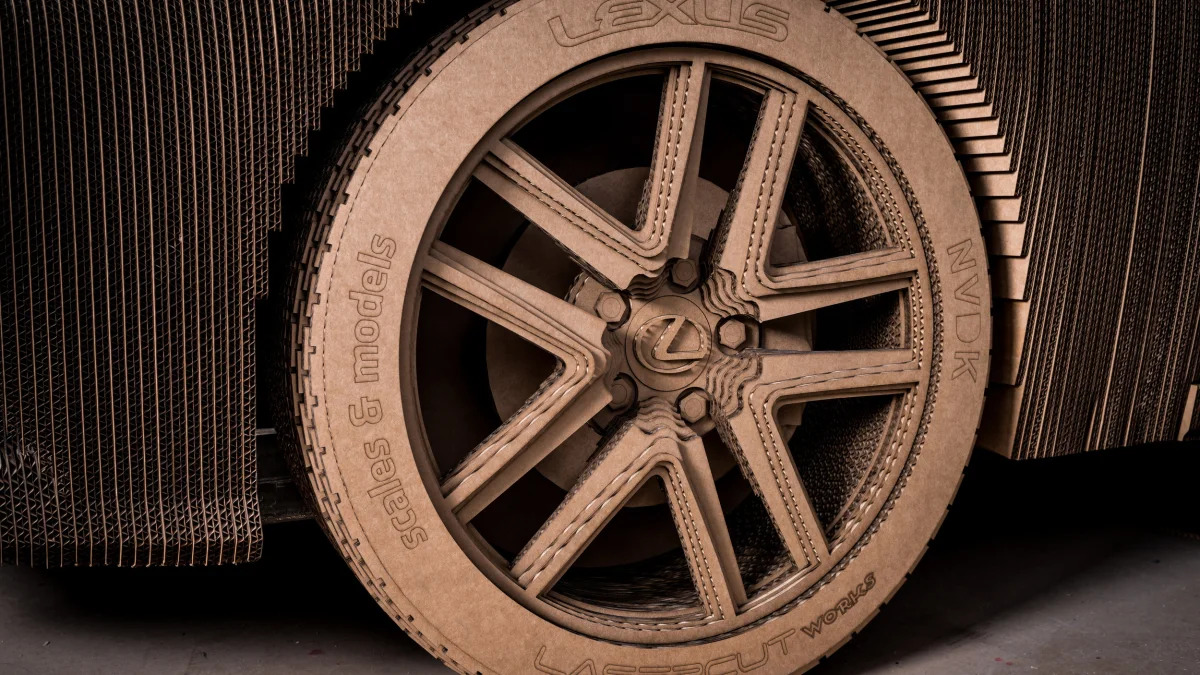 Lexus IS Cardboard Replica wheel