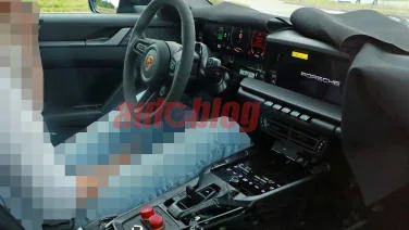 Porsche Boxster EV interior spied with its screens and design undisguised