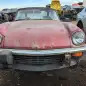 32 -1976 Triumph Spitfire in Colorado wrecking yard - photo by Murilee Martin