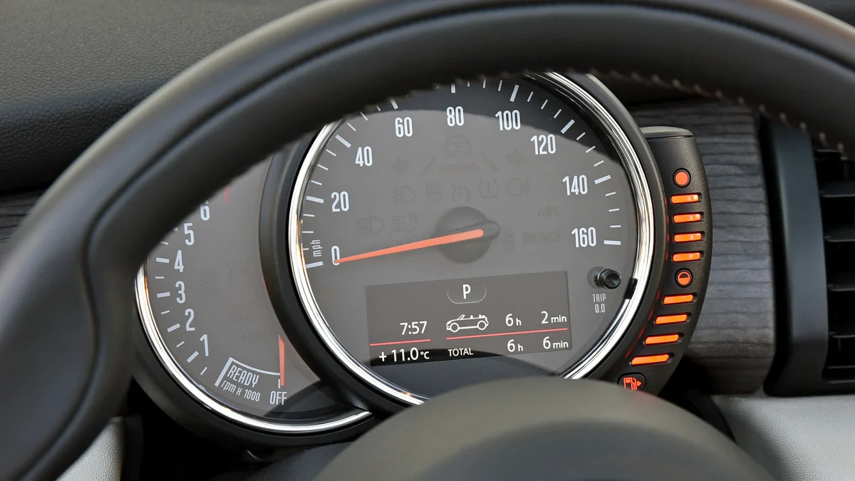 2016 Mini Cooper S Convertible gauges